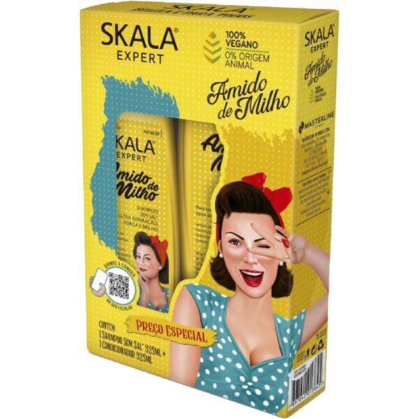 Kit Sh+Cond Skala Amido De Milho 325Ml