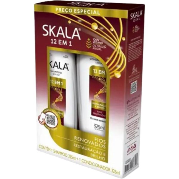 Kit Sh+Cond Skala 12 Em 1 325Ml