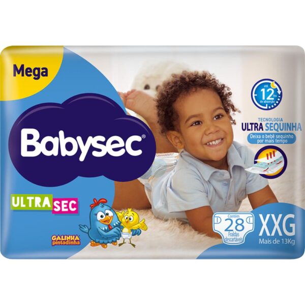 Fralda Babysec Mega Xxg Com 28 Unidades
