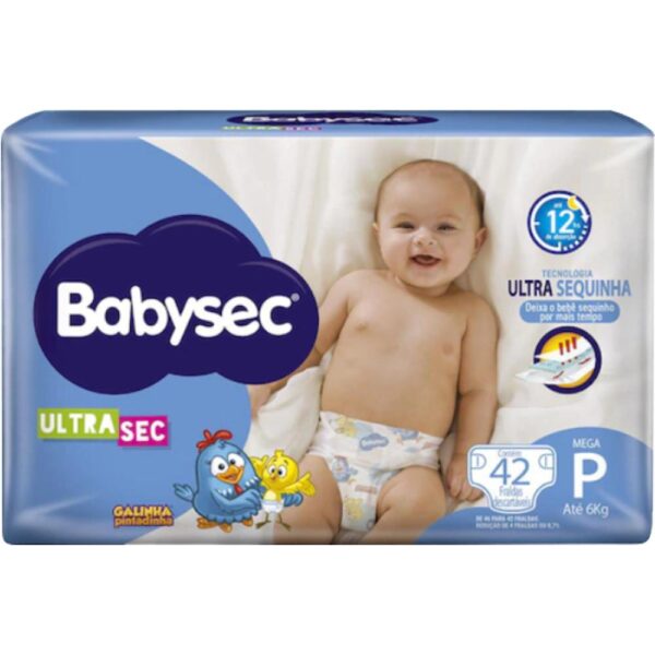 Fralda Babysec Mega P Com 402 Unidades