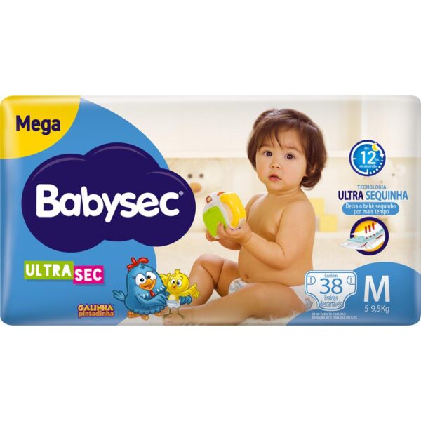 Fralda Babysec Mega M Com 38 Unidades