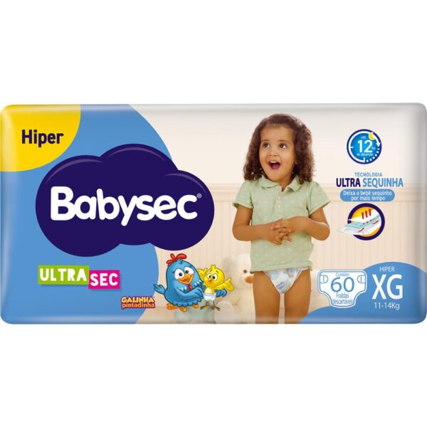 Fralda Babysec Ultra Hiper Xg 60 Unidades