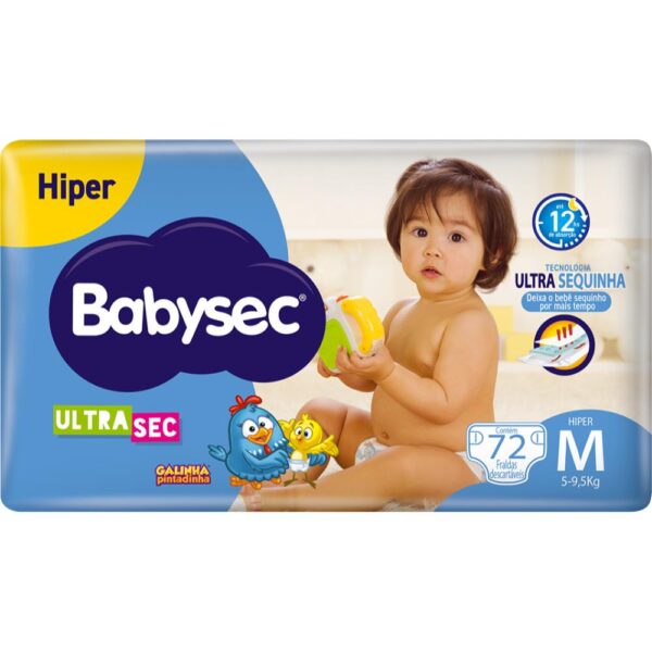 Fralda Babysec Ultra Hiper M 702 Unidades