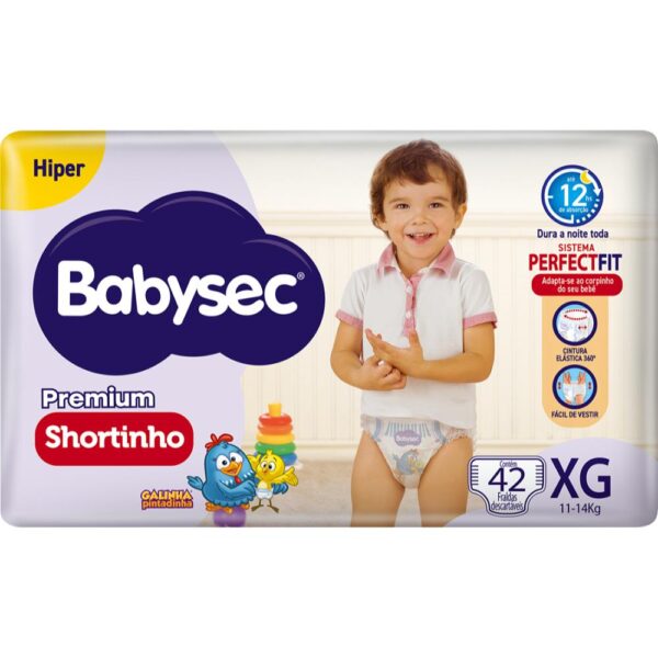 Fralda Babysec Shortinho Hiper Xg 402 Unidades