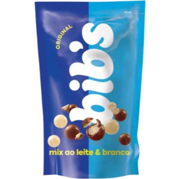 Chocolate Bibs Mix Ao Leite E Branco 120G
