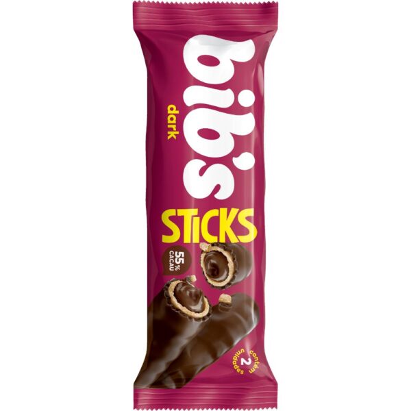 Chocolate Bibs Sticks Dark 32G