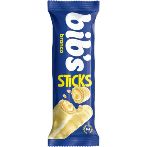 Chocolate Bibs Sticks Branco 32G