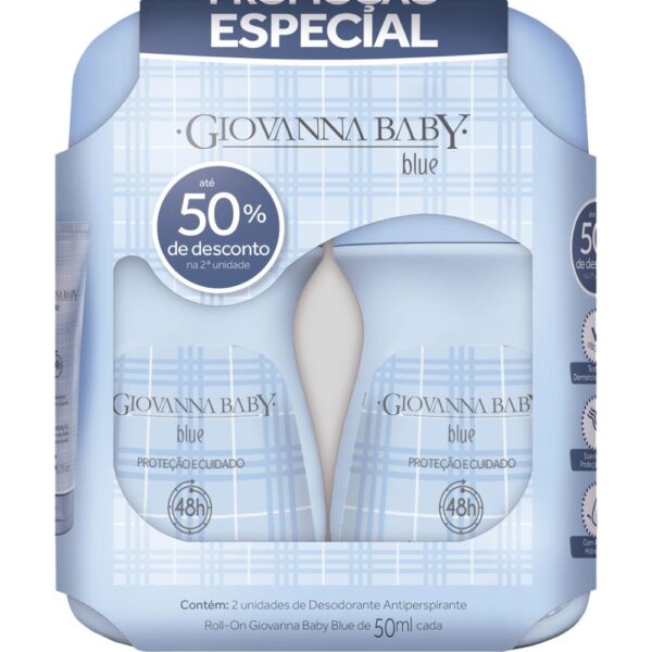 Desodorante Giovanna Baby Roll-On Blue Pack Com 02