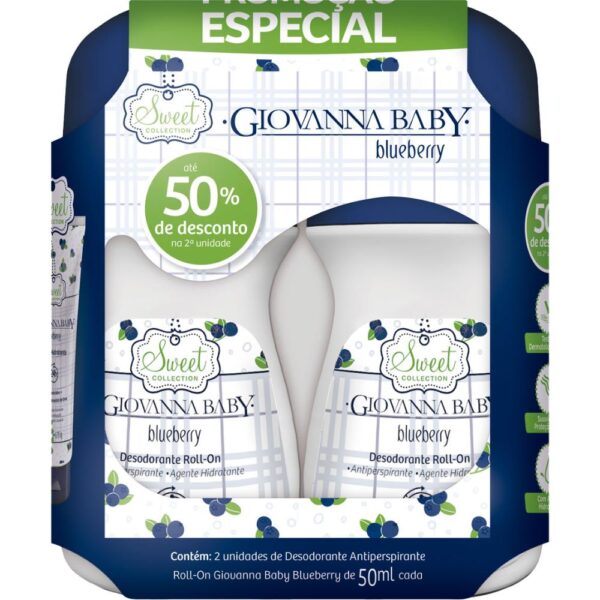 Desodorante Giovanna Baby Roll-On Blueberry Pack Com 02