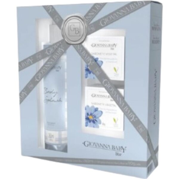 Kit Giovanna Baby Blue Body Splash + 2 Sabonetes 90G
