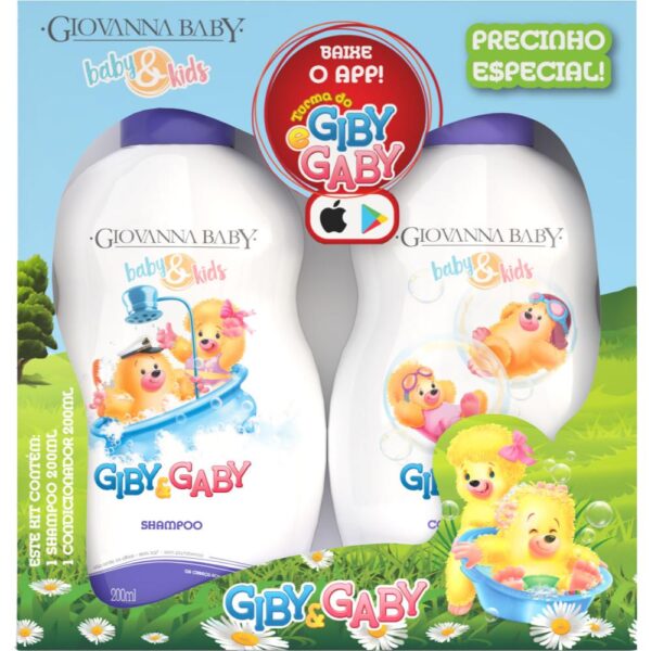 Kit Giovanna Baby Gaby & Giby Shampoo 200Ml + Condicionador 200Ml