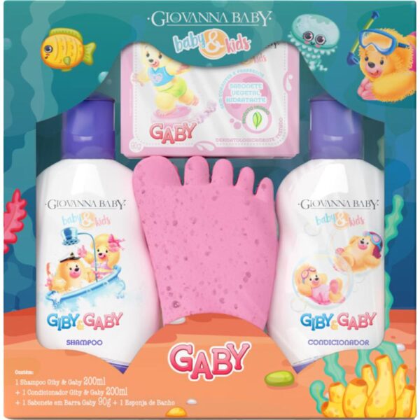 Kit Giovanna Baby Giby Hora Do Banho Rosa
