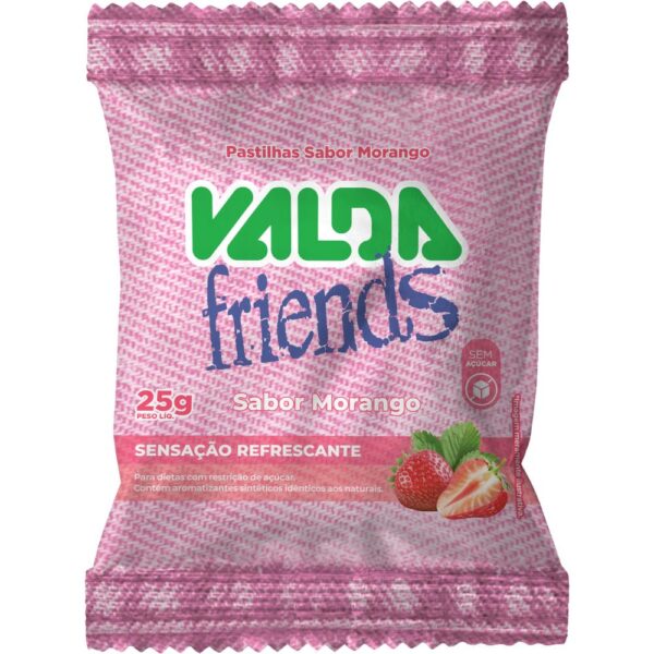 Pastilha Valda Friends Sache Morango 25G