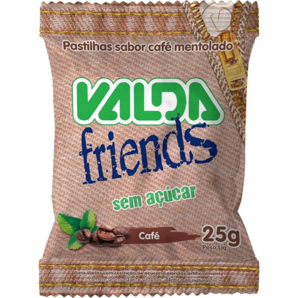 Pastilha Valda Friends Sache Cafe 25G