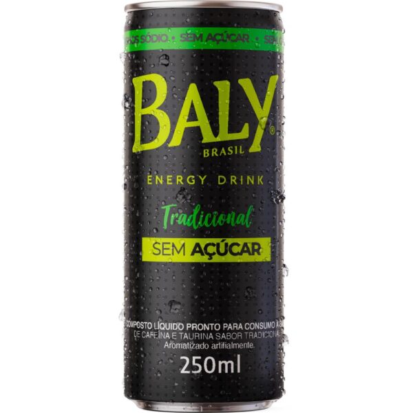 Energetico Baly Tradicional Zero Acucar 250Ml