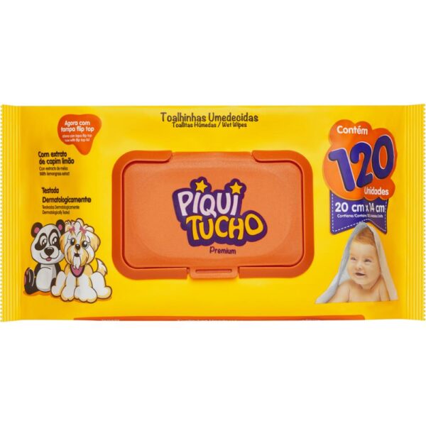 Toalhinhas Umedecidas Piquitucho Premium 120Un
