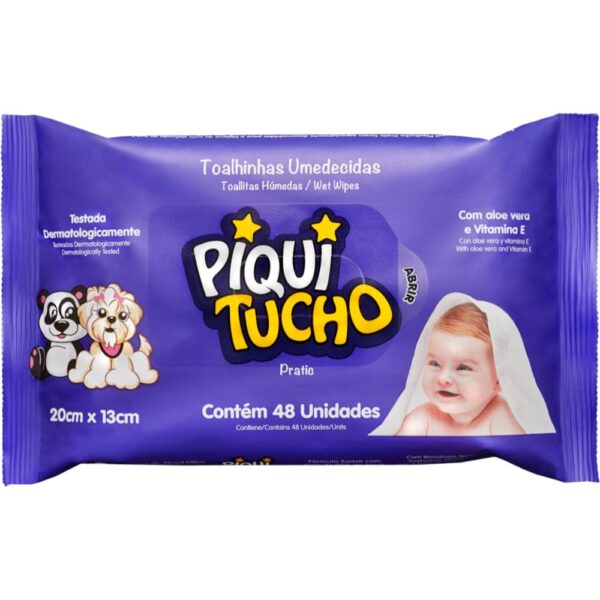 Toalhinhas Umedecidas Piquitucho Pratic 48 Unidades