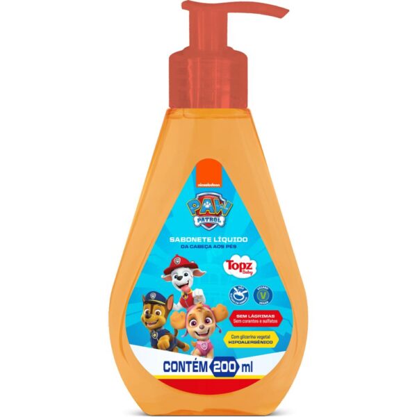 Sabonete Liquido Cabeca Aos Pes Patrulha Canina 200Ml