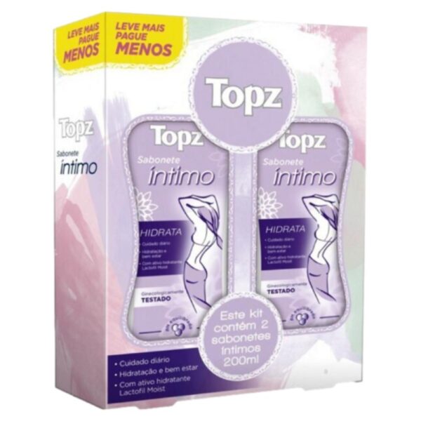 Sabonete Intimo Hidratanteata Topz 200Ml Com 02 Unidades