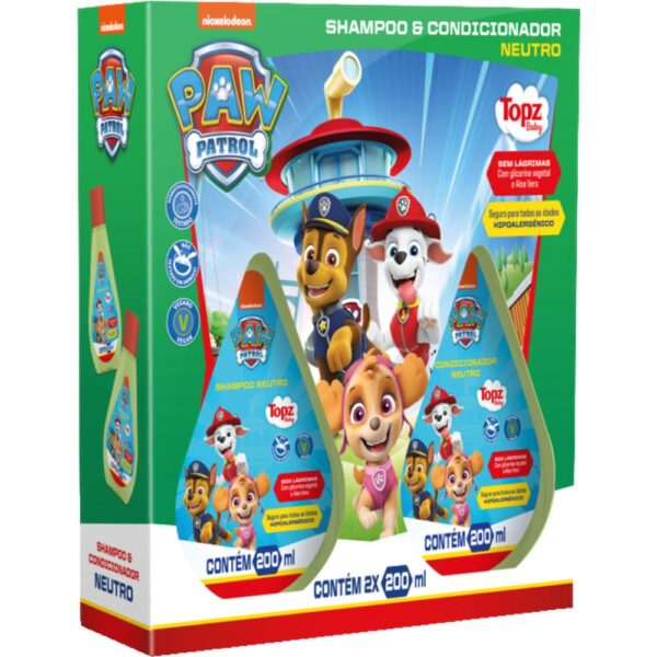 Shampoo + Condicionador Neutro Patrulha Canina 200Ml