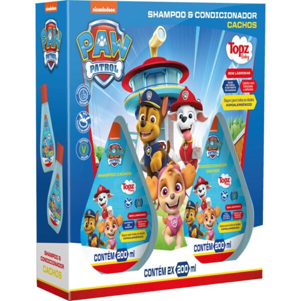 Shampoo + Condicionador Cachos Patrulha Canina 200Ml