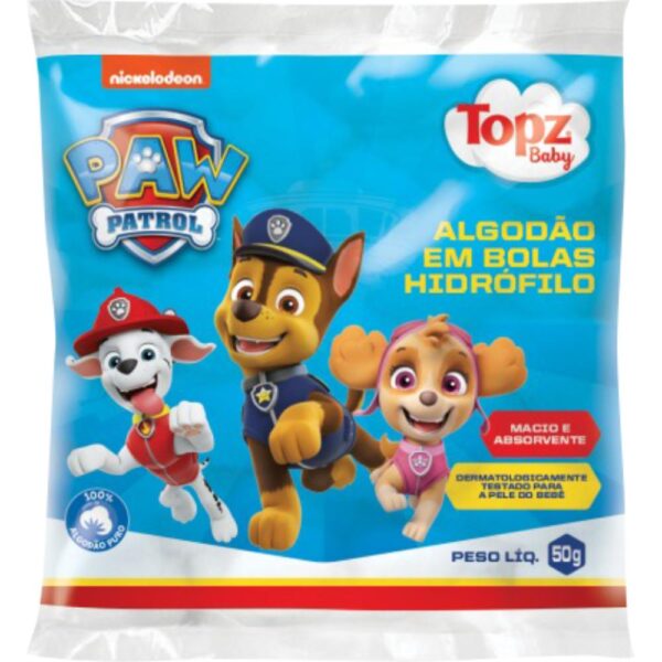 Algodao Bolas Patrulha Canina 50G
