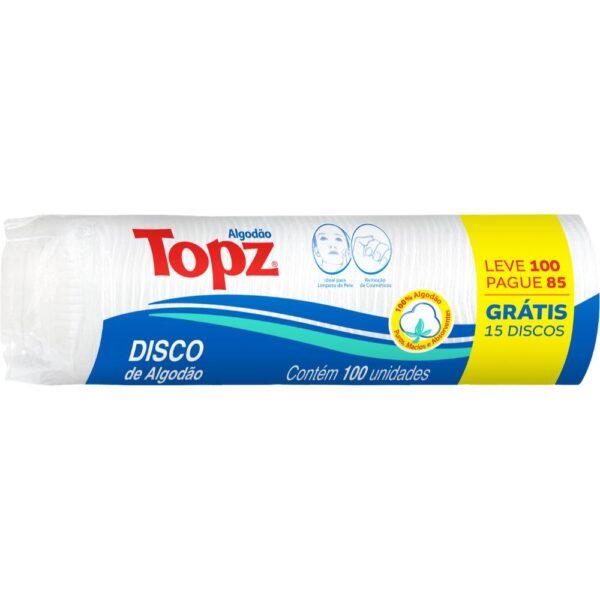 Algodao Disco Topz Leve 100 Pague 85