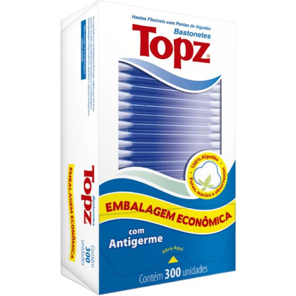 Hastes Flexiveis Topz Com 300 Unidades