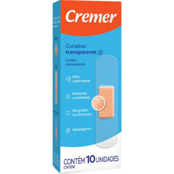 Curativo Cremer Transparente Com 10 Unidades