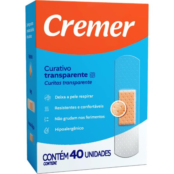 Curativo Cremer Transparente Com 40 Unidades