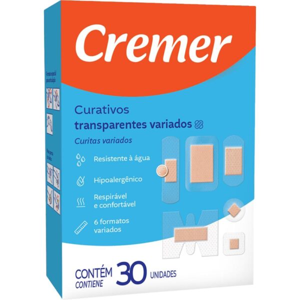Curativo Cremer Variados 06 Formatos Com 30 Unidades