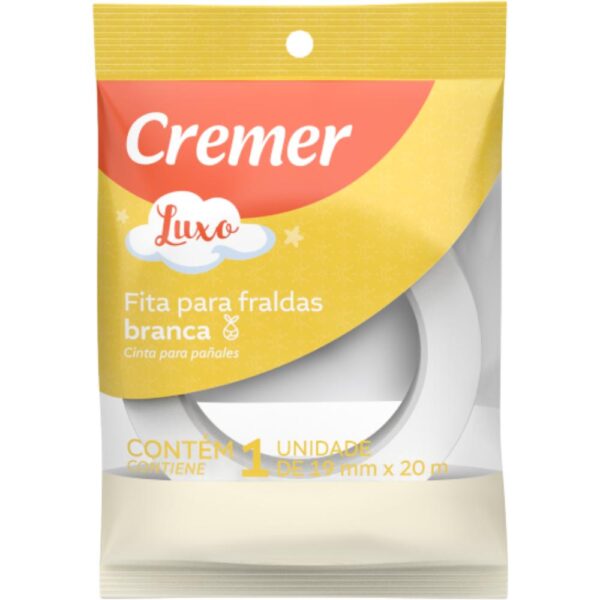 Fita Fralda Cremer Branca  19Mmx20M