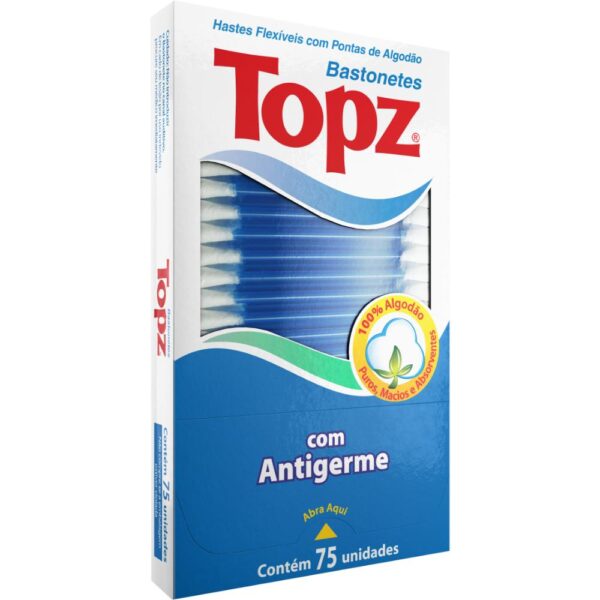 Hastes Flexiveis Topz Com 75 Unidades