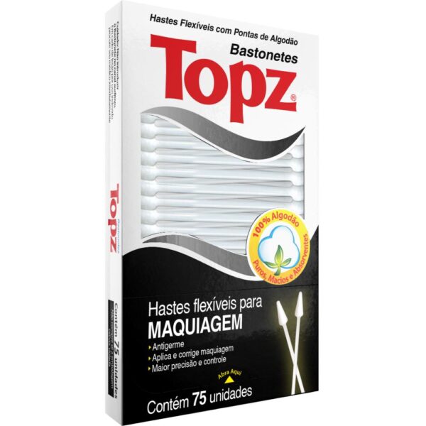 Hastes Maquiagem Topz 75 Unidades