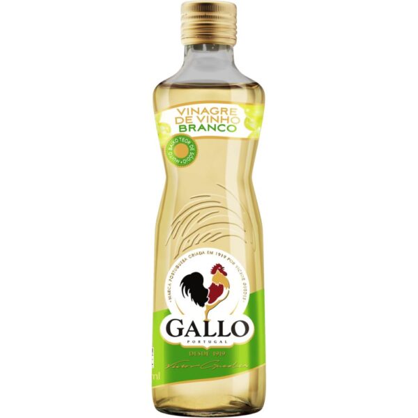 Vinagre Gallo Vinho Branco Vidro 250Ml