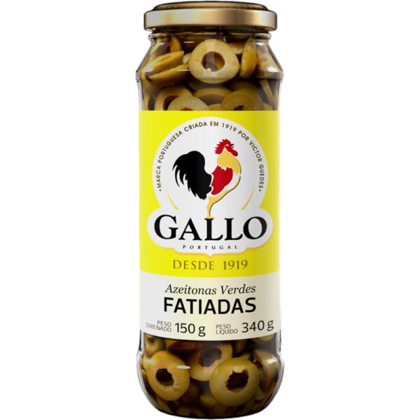 Azeitona Verde Gallo Fatiada Vidro 150G