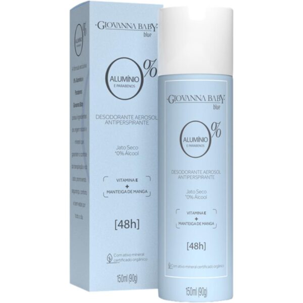 Desodorante Giovanna Baby Aero 0% Aluminio Blue 150Ml