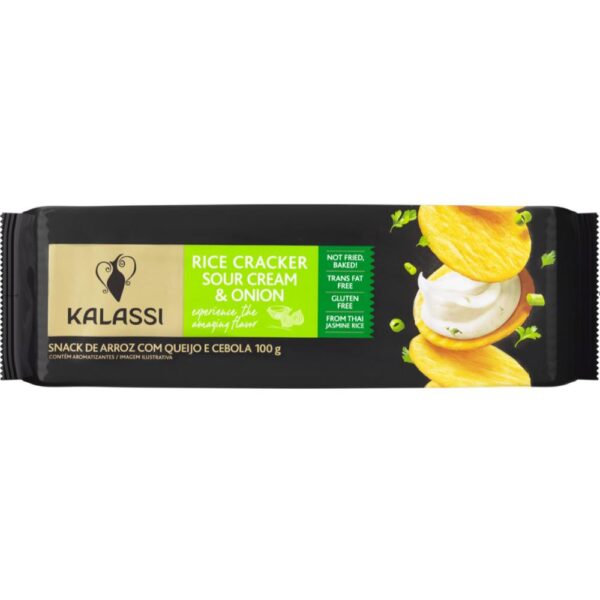 Snack Tai Kalassi Rice Crackers Sour Cream & Onion 100G