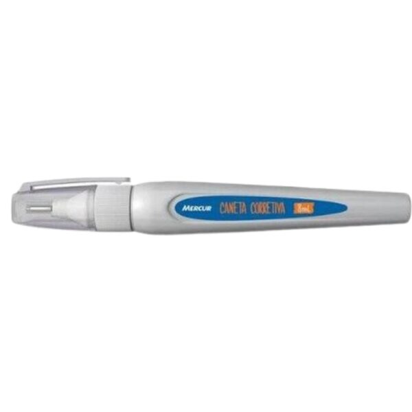 Caneta Corretiva Mercur Branca 8Ml