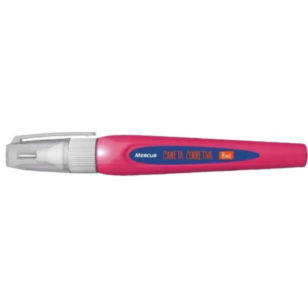 Caneta Corretiva Mercur Rosa 8Ml