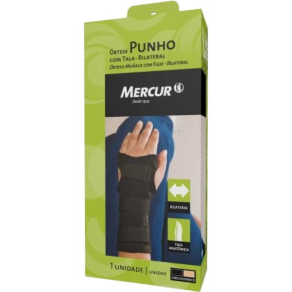 Tala Dupla Para Punho Bilateral Mercur Preto P
