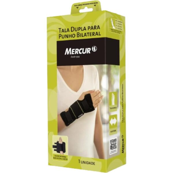 Tala Dupla Para Punho Bilateral Mercur Preto M