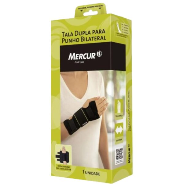 Tala Dupla Para Punho Bilateral Mercur Preto G