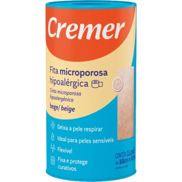 Microporosa Cremer Bege 10Cm X 4,5M