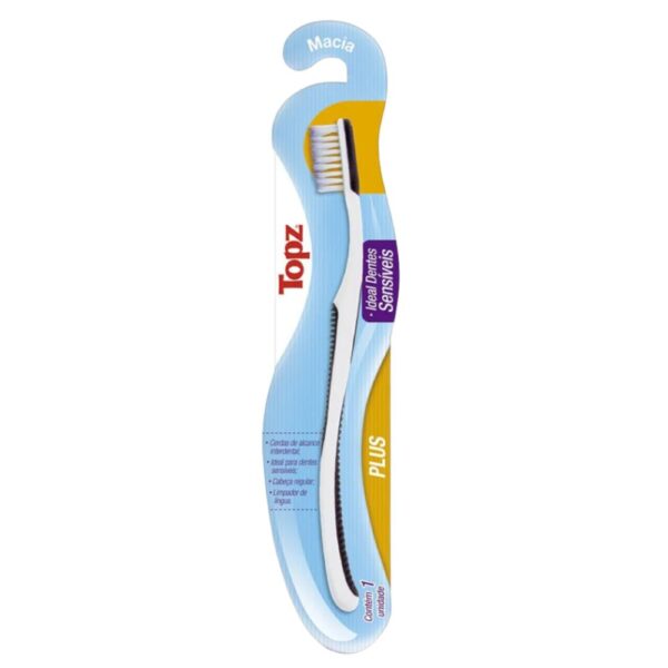 Escova Dental Topz Plus Macia  Unidades