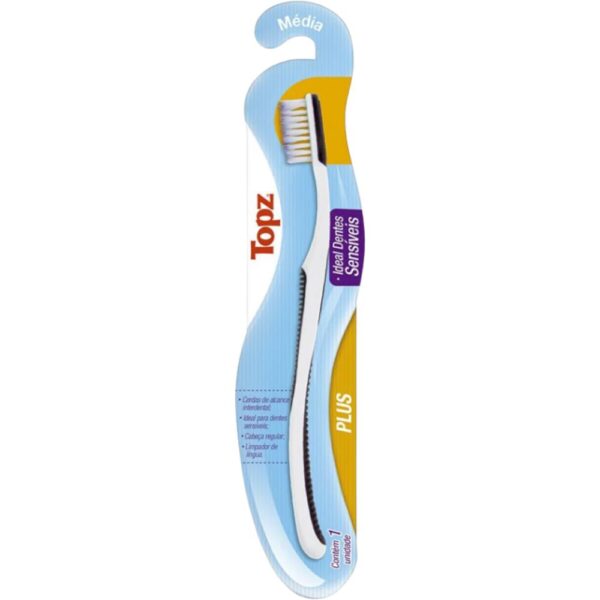 Escova Dental Topz Plus Media  Unidades