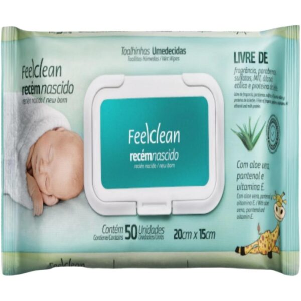 Toalhinhas Umed Feelclean Recem Nascido 50 Unidades