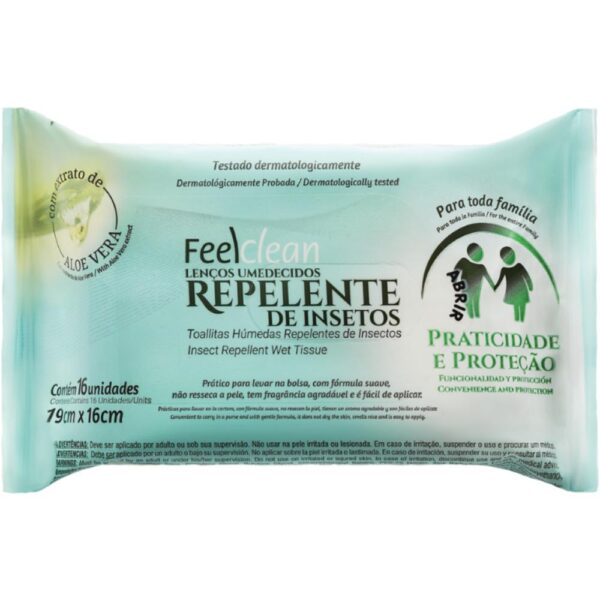 Lencos Umed Feelclean Repelente De Insetos 16 Unidades