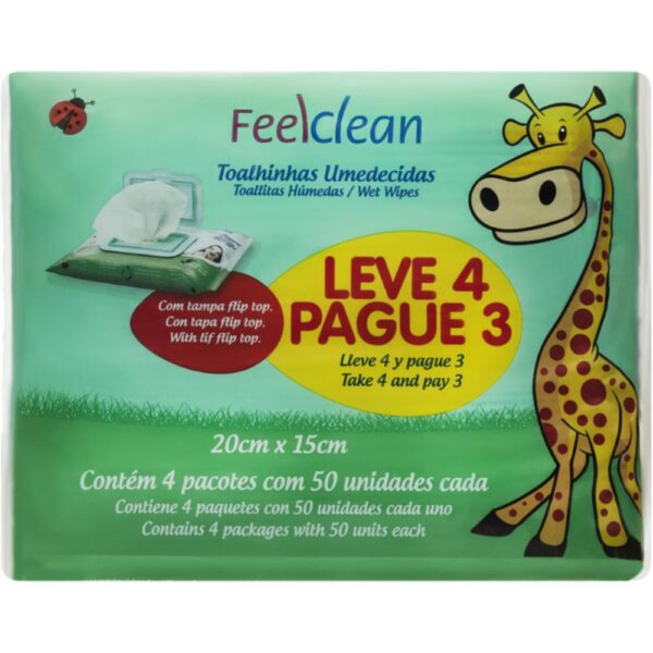 Toalhinhas Umed Feelclean Baby Com 50Un Leve 04 Pague 03