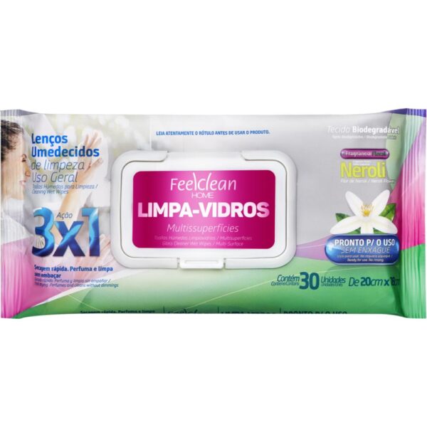 Lencos Umed Feelclean Home Limpa Vidros 30Un